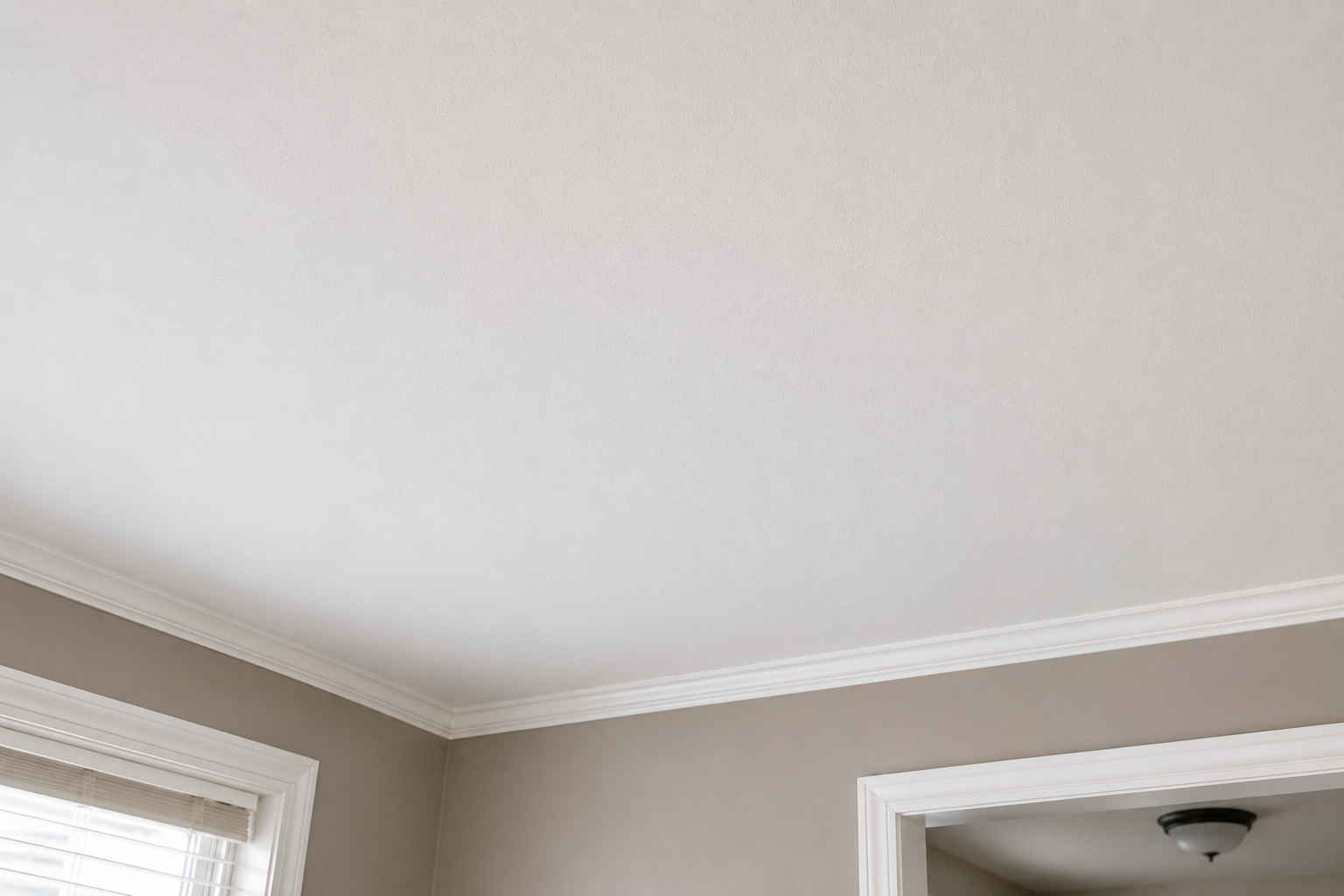 Ceiling after professional repair